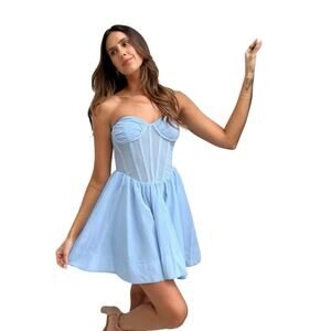 Bardot Armory Asymmetrical Strapless Mini Dress